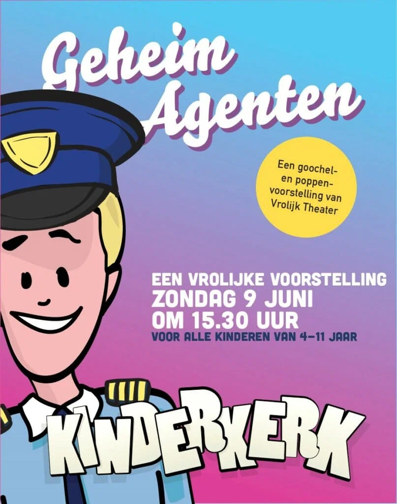 Poster kinderkerk 9 juni